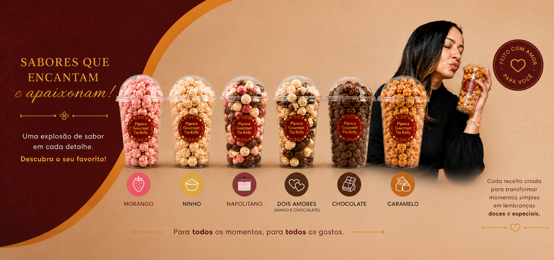 Karamellou Pipocas — momentos inesquecíveis